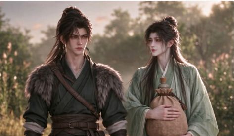 《不悦之羿》(2026)更新至11集：退役老兵×穿越小太阳，双男主种田美食AI漫剧海报或剧照