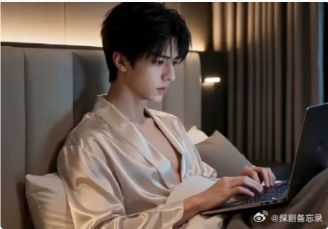 《予屿》AI漫剧｜傅总×林屿，总裁秘书三年暗恋与订婚风波的双男主故事海报或剧照