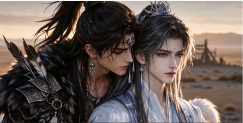 《麓王》AI漫剧观看链接｜狼王×九尾狐，宿敌变情人的古风双男主奇幻剧海报或剧照